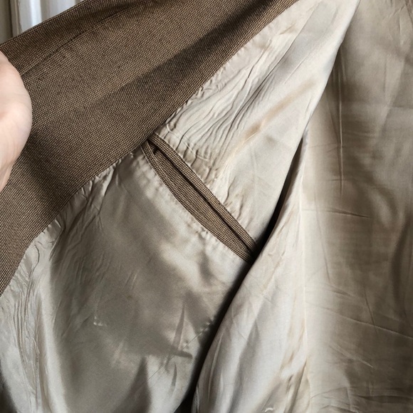 Perry Ellis Brown Zip Front Spread Collar Jacket XL - Picture 8 of 13